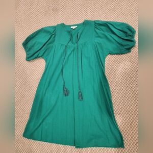 Knox Rose Green Tassel Tie Short Dress Sz Small